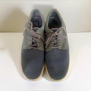 UGG Mens Hepner Woven Training Shoes Gray Low Top Lace Up.
